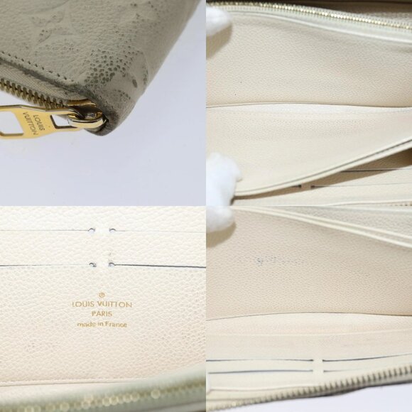 LOUIS VUITTON Monogram Empreinte Zippy Wallet Wallet Neige M60546 LV Auth 69792 - Picture 16 of 16